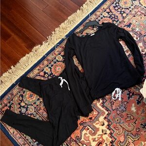 NWOT Black Sleep by PRIV Sweat Set